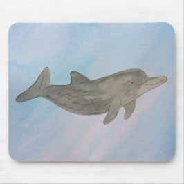 Mousepad Golfinho De Gargalose De Aquarela