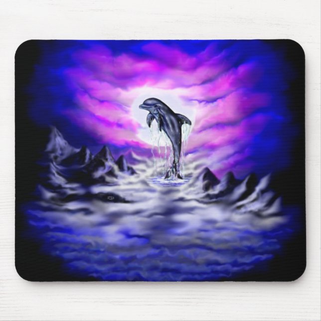 Mousepad Golfinho de Lua (Frente)