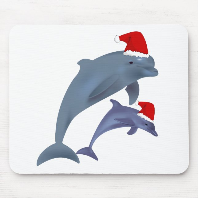 Mousepad golfinhos papais noeis (Frente)