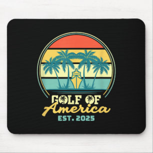 Mousepad Golfo Da América Dos Eua Camisa Est 2025 Retro Vin