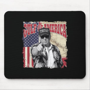 Mousepad Golfo Da América Dos Eua Trump Saudação Do Patrio