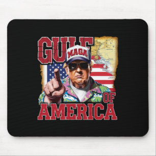 Mousepad Golfo Da América Dos Eua Trump Saudação Do Patrio