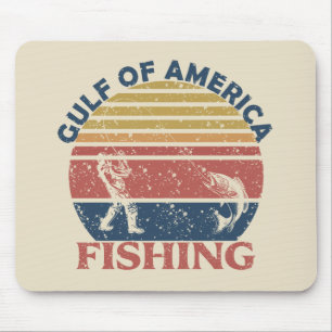 Mousepad Golfo da América polo de pesca patriótico american