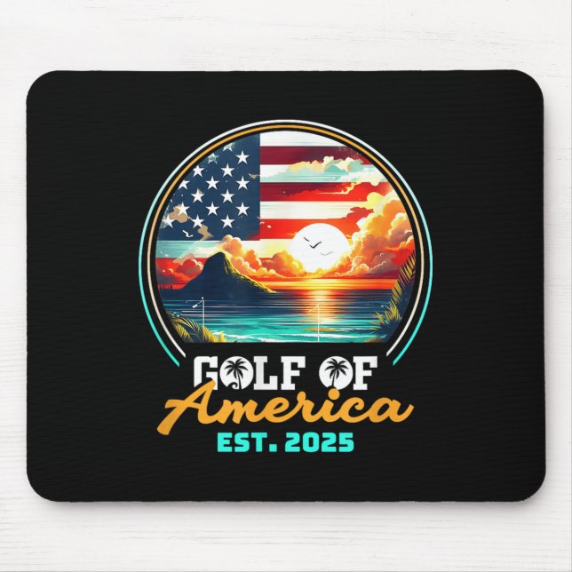 Mousepad Golfo De Bandeira Americano 2025 (Frente)