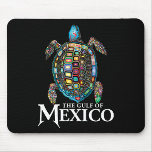 Mousepad Golfo De Tartaruga Do Mar Retro No México Nunca Es