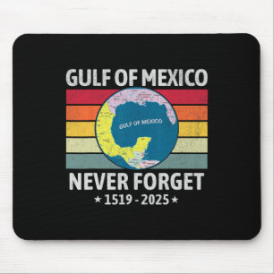 Mousepad Golfo Divertido Dos EUA América Golfo Do México Nu