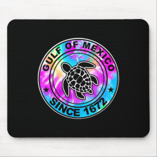 Mousepad Golfo Do México Desde 1672 Tie Dye Sea Turtle Mexi
