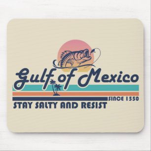 Mousepad Golfo do México fica salgado e resiste à pesca