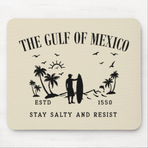Mousepad Golfo do México ficam salgados e resistem