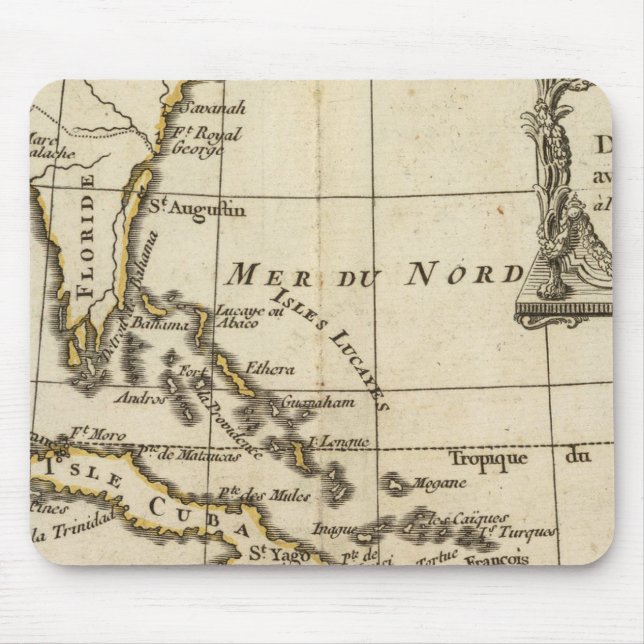 Mousepad Golfo do México, Ilhas Caribes (Frente)