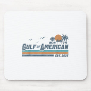 Mousepad Golfo Dos Eua América Leste 2025 Retro Vintage Bea
