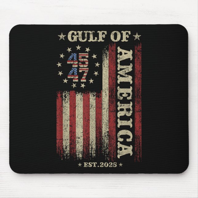 Mousepad Golfo Retro Da América Est 2025 U.A. Flag M (Frente)
