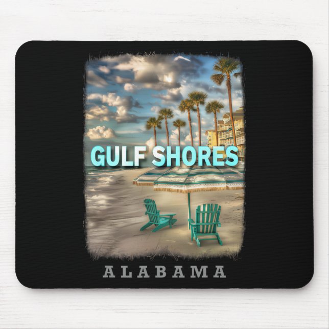 Mousepad Golfo Shores Alabama Al Beach Paraíso Sd667 (Frente)