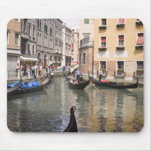 Mousepad Gôndola em um canal, Veneza, Italia