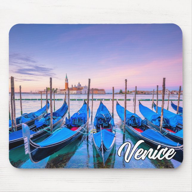 Mousepad Gondolas Em Bela Veneza, Itália (Frente)