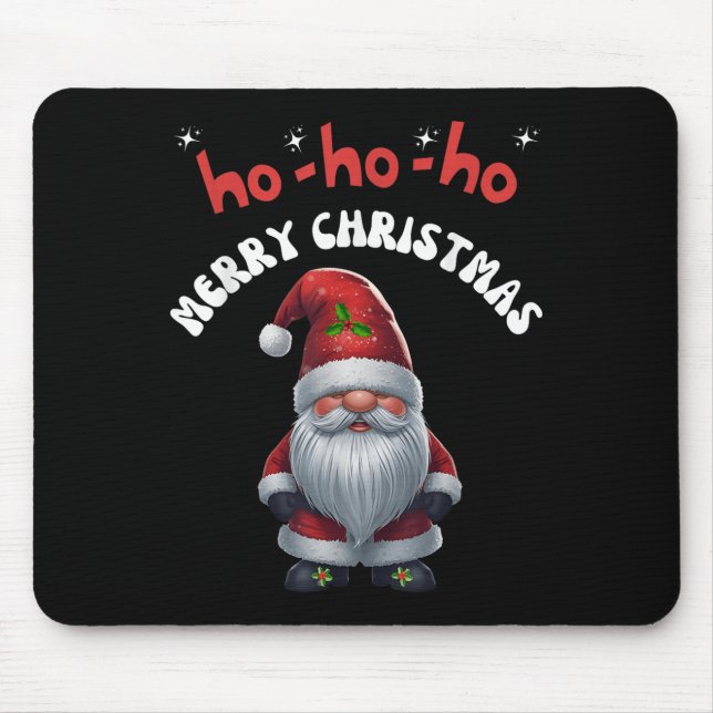 Mousepad Gonk Gnome Merry Christmas Santa Cute  (Frente)