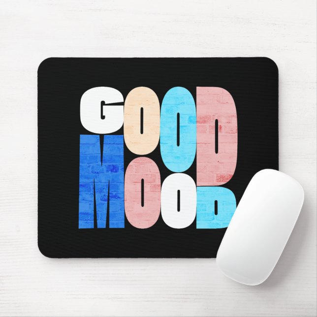 Mousepad "Good Mood" Positive Vibes (Com mouse)