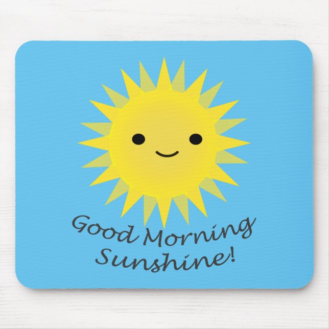 Mousepad Good Morning Sunshine Kawaii Sun (Frente)