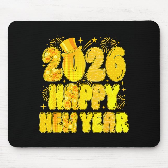 Mousepad Goodbye 2025 Happy New Year 2026 Women Girl Kids  (Frente)