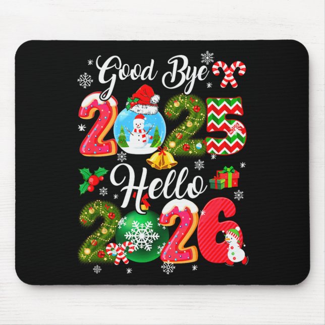 Mousepad Goodbye 2026 Hello 2026 Happy New Year's Eve Chris (Frente)
