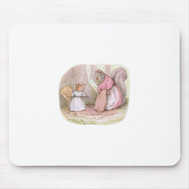 Mousepad Goody e Sra. Hackee (Esquilos) (Beatrix Potter) (Frente)