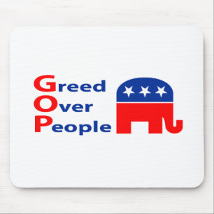 Mousepad GOP - Avidez sobre pessoas