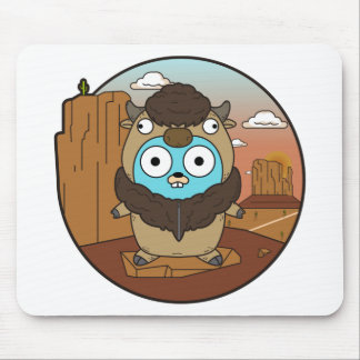 Mousepad Gopher do búfalo no deserto