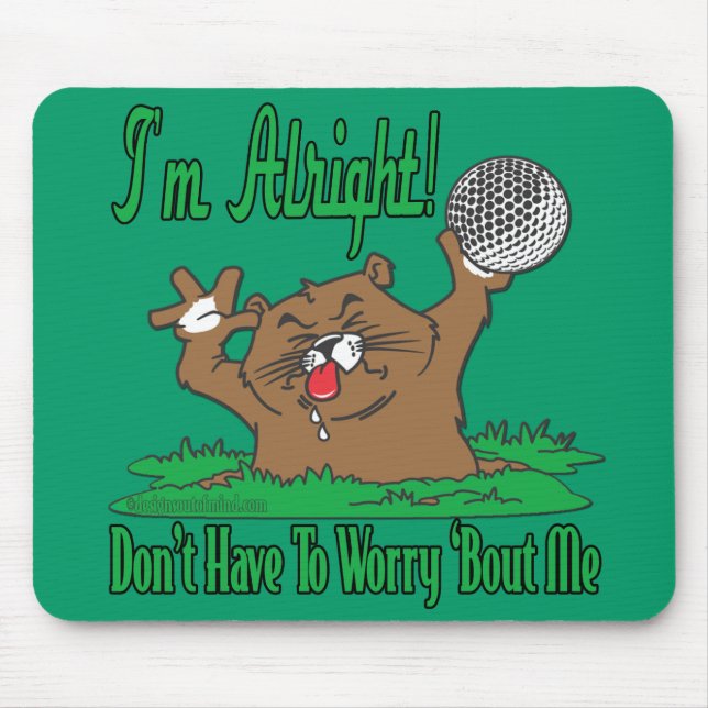 Mousepad Gopher e o Golfball (Frente)
