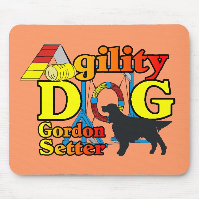 Mousepad Gordon Setter Agability Shirts Gifts (Frente)