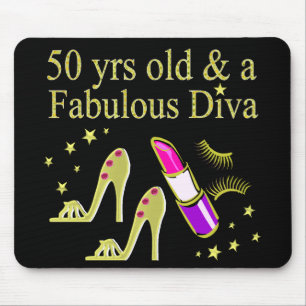 MOUSEPAD GORGEOSO DOURADO 50º ANIVERSÁRIO DIVA DESIGN