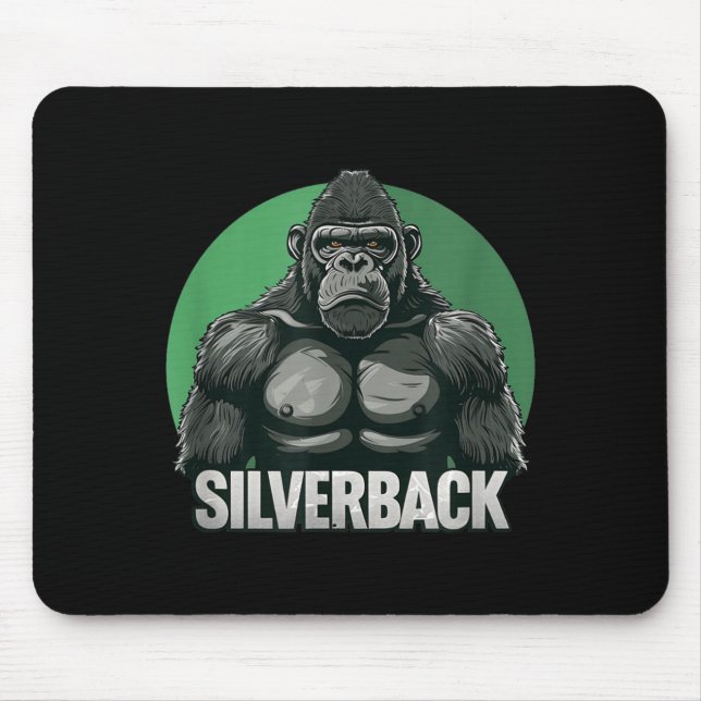 Mousepad Gorila Macho Forte Para Amantes de Macacos  (Frente)