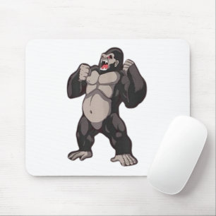 Mousepad Gorila Rugindo Macaco Primata