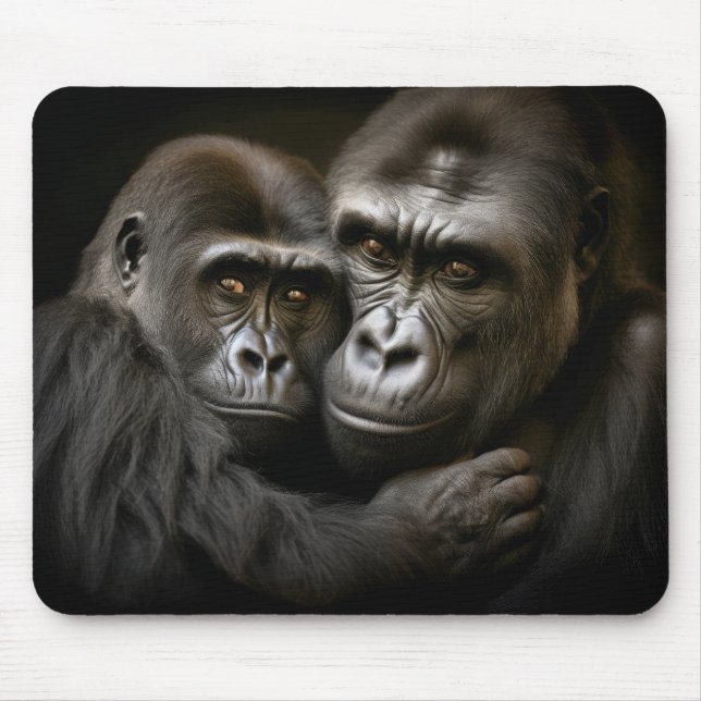 Mousepad Gorilla Ape Animal Wilderness (Frente)