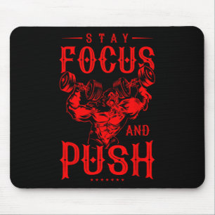Mousepad Gorilla Beast Quote Workout Malhação Bodybuilding