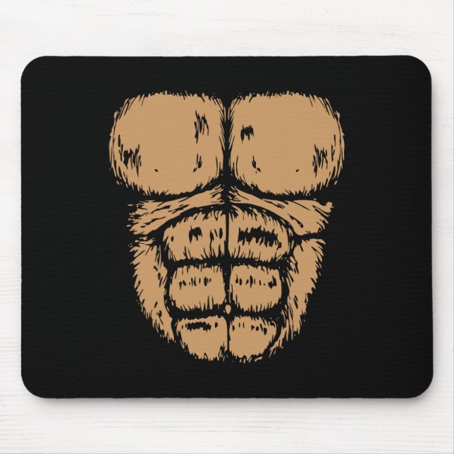 Mousepad Gorilla Monkey Belly Chest Costume Diy Halloween (Frente)