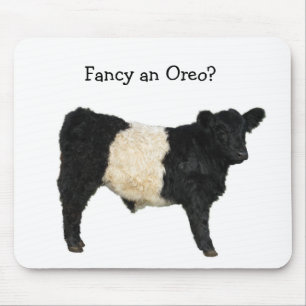Mousepad Goste de um Oreo? Vaca cercada de Galloway
