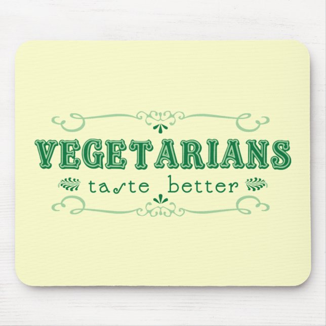 Mousepad Gosto do vegetariano (Frente)