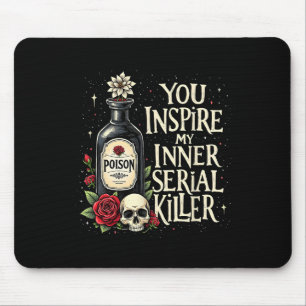 Mousepad Gótamo Gótica Halloween Aestheti, Frasco de Veneno