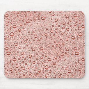 Mousepad Gotas de água alaranjadas do pêssego