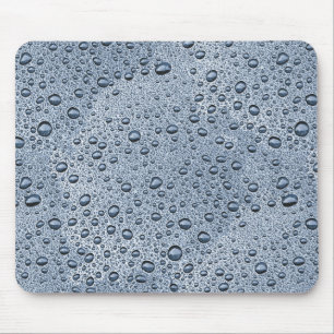 Mousepad Gotas de água de cinza de Gunmetal