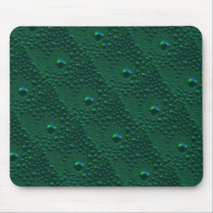 Mousepad Gotas de Água em Metal Verde