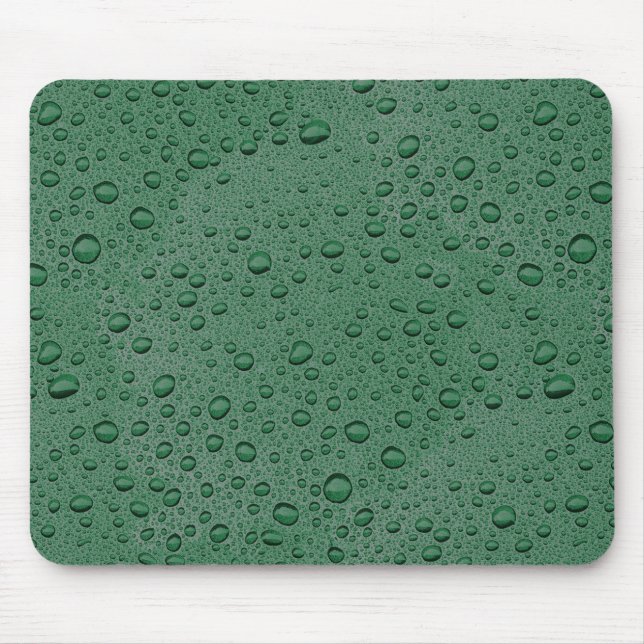 Mousepad Gotas de água verde (Frente)