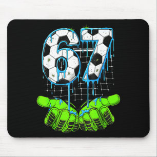 Mousepad Goteira de Futebol 67 Seis Sete Meme Divertido Gen