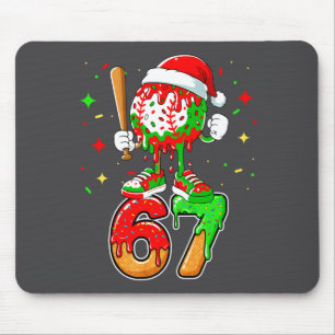 Mousepad Gotejamento de Beisebol Número 67 Meme Sorvete Got