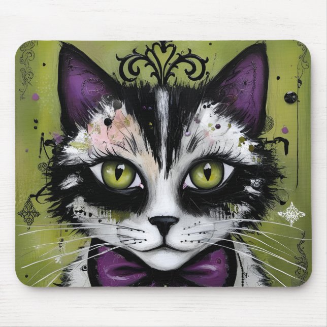 Mousepad Goth Cat (Frente)