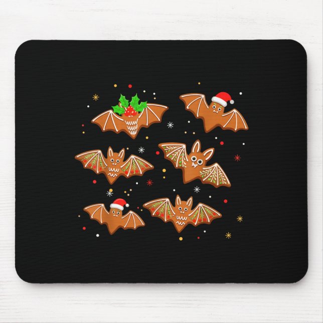 Mousepad Goth Christmas Shirt For Kids, Soky Cute Bat Ginge (Frente)