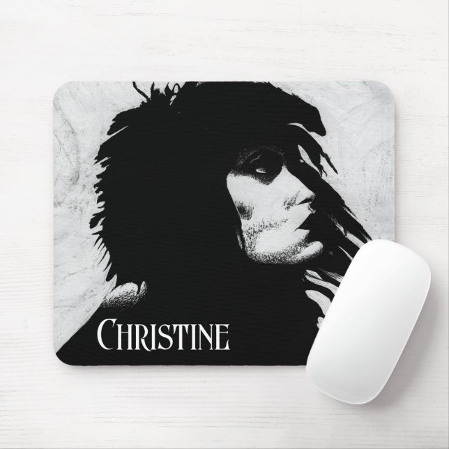 Mousepad Goth Goddess Woman Portrait Iconic Fashion Art (Com mouse)