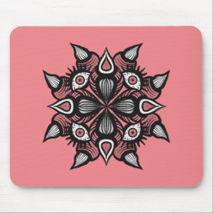 Mousepad Gótico de pastel, bruxa-monstro assustadora