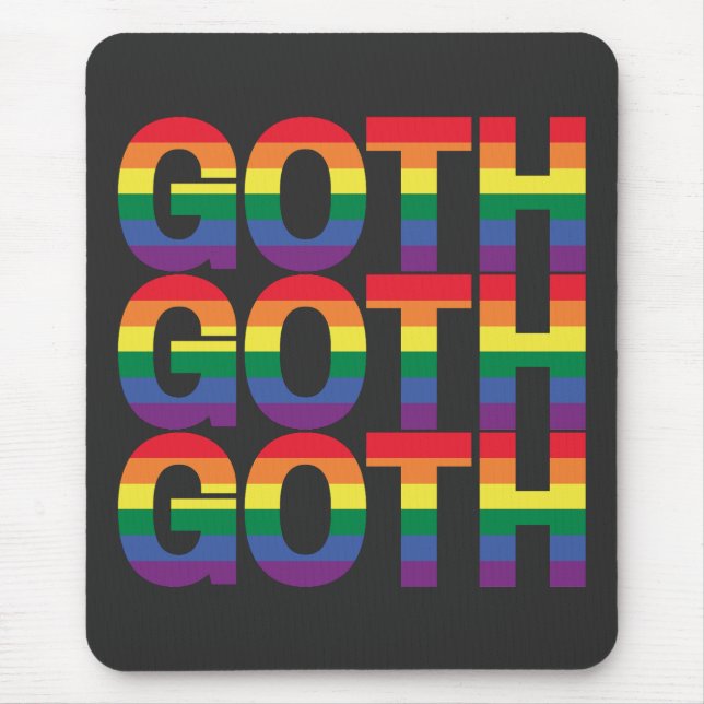 Mousepad Gótico LGBTQ+ Regenbogen (Frente)