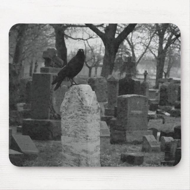 Mousepad Gótico monocromático (Frente)